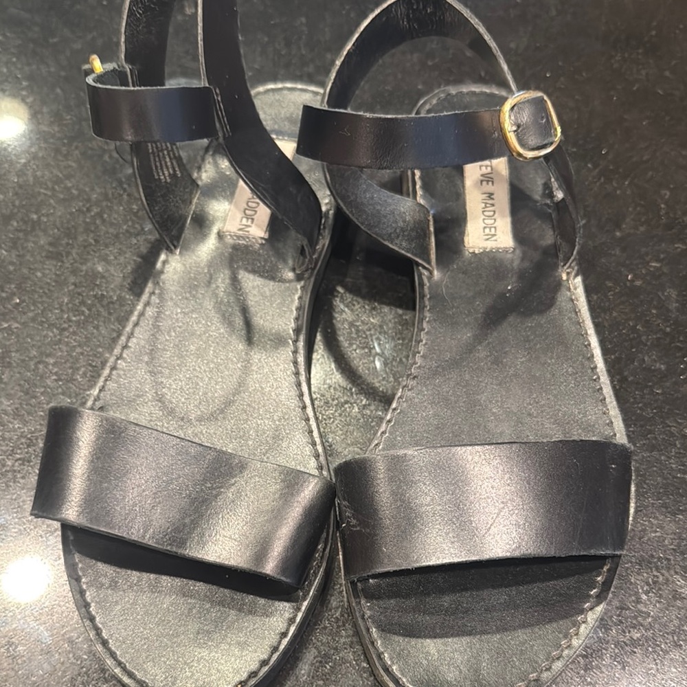Steve Madden Black Women's Sandals